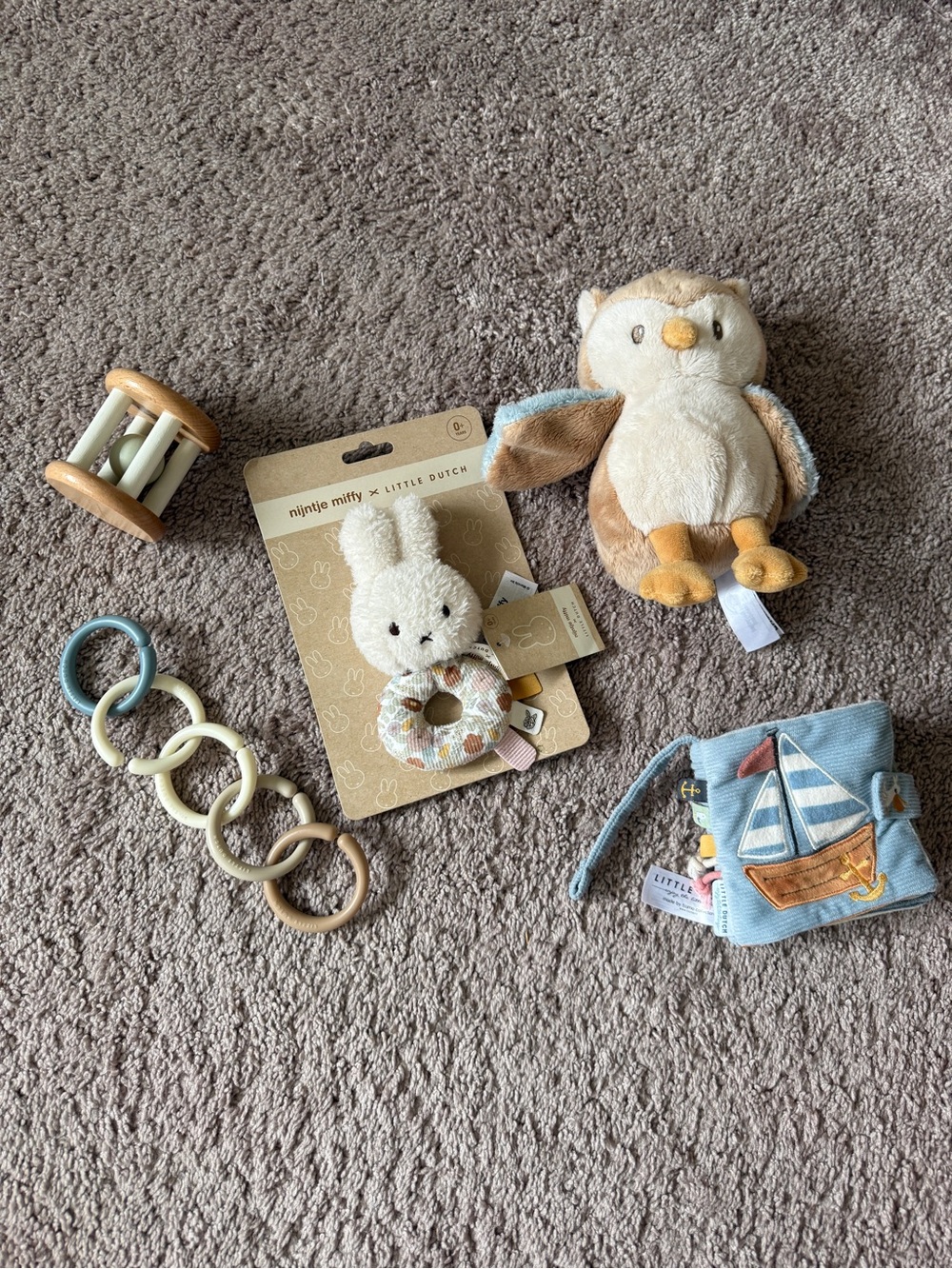 Little Dutch x Miffy Comfort Toy - Soft Baby Snuggle Buddy bundle